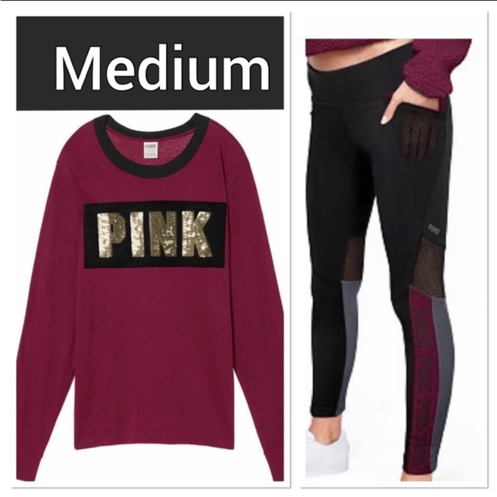 NWT VS PINK MEDIUM BLING ULTIMATE SET